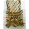Image 4 : Pair monumental marble & bronze pedestals