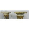 Image 5 : Pair monumental marble & bronze pedestals