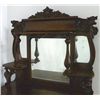 Image 2 : Oak server with mirrored top ca. 1900