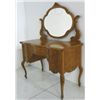 Image 2 : Bird's eye maple vanity with swivel mirror ca. 1900