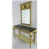 Image 2 : Marble top paint decorated console & mirror