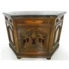 Image 1 : Marble top "Swan" carved server