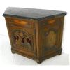Image 2 : Marble top "Swan" carved server