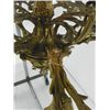 Image 3 : Bronze 12 light chandelier with "Leaf" design