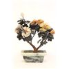 Image 1 : Chinese jade stone tree plant in a marble base