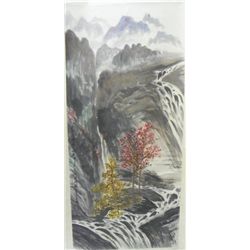 Chinese scroll of "Mountainside Landscape"