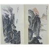 Image 1 : 2 large Chinese scrolls "Mountainside"