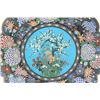 Image 2 : Cloisonne plate with scalloped edge