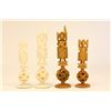 Image 2 : Bone & ivory chess set
