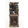 Image 2 : Pair large soapstone Chinese figural bookends