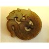 Image 6 : Lot of 5 carved stone & jade pendants