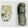 Image 2 : Lot of 6 jade & stone carved sculptures