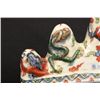 Image 2 : Porcelain brush holder depicting "Dragons"