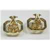 Image 2 : Pair yellow gold & diamond earrings
