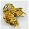 Image 2 : 18kt gold, diamond & ruby "Owl" pin