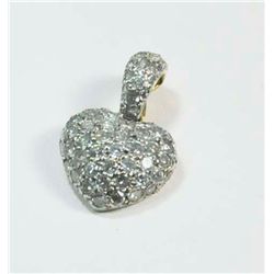 Diamond encrusted  "Bubble Heart" enhancer