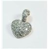 Image 1 : Diamond encrusted  "Bubble Heart" enhancer