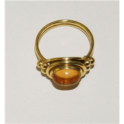 Temple St. Clair 18kt yellow gold & citrine ring