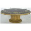 Image 1 : Oval mirrored coffee table