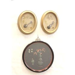Group of 3 assorted wall hangings