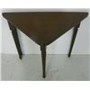 Image 2 : Mahogany triangular shaped folding card table