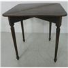 Image 3 : Mahogany triangular shaped folding card table