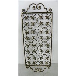 "Fleur de Lis" design iron panel