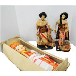 Lot of 3 dolls