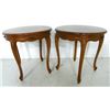 Image 1 : Pair French style round mahogany tables