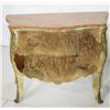 Image 2 : Pair marble top 2 drawer bombe commodes