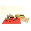 Image 1 : Chess set & 8 piece leather desk set