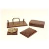 Image 2 : Chess set & 8 piece leather desk set