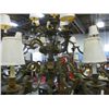 Image 2 : 24 light bronze figural chandelier