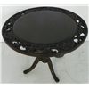Image 2 : Heavily carved open mahogany lamp table