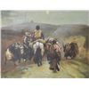 Image 6 : 3 oil paintings "Tibetan Folk Art"