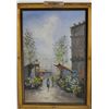 Image 1 : Oil painting "Paris Street Scene" signed