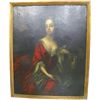 Image 1 : Gold framed "Portrait of Seated Woman in Red"