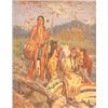 Image 2 : Oil painting "American Indians" ca. 1930-40's