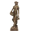 Image 2 : Bronze figure "Woman Carrying 2 Baskets "
