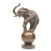 Image 1 : Bronze standing "Elephant" on marble base