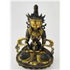 Image 2 : 19th c. gilt bronze Bodhisattva seated "Maitreya"