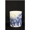 Image 1 : Blue & white porcelain brush pot