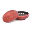 Image 2 : Red lacquered cinnebar covered oval box