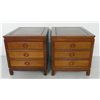 Image 1 : Pair Chinese modern 3 drawer tables