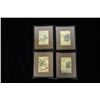 Image 1 : Set of 4 ink on paper depictions of "Warriors"