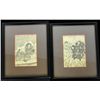 Image 3 : Set of 4 ink on paper depictions of "Warriors"