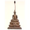 Image 1 : Plaster sculpture lamp of "Seated Buddha"