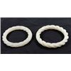 Image 2 : 3 white jade bangles