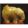 Image 2 : Carved agate "Elephant" on teakwood stand