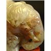 Image 3 : Carved agate "Elephant" on teakwood stand